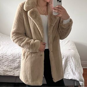 Lucky Brand Faux Fur Coat